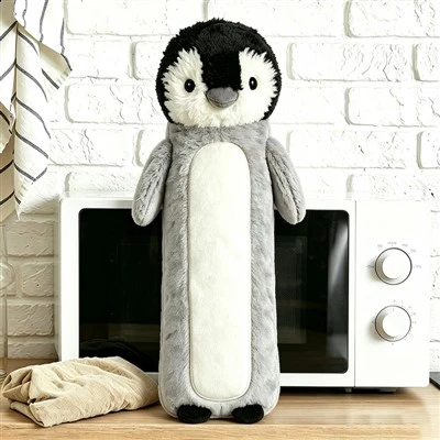 Yüksek Kaliteli Çeşitli Sevimli Peluş Penguen Hayvan Şekli Mikrodalga Isı Paketi